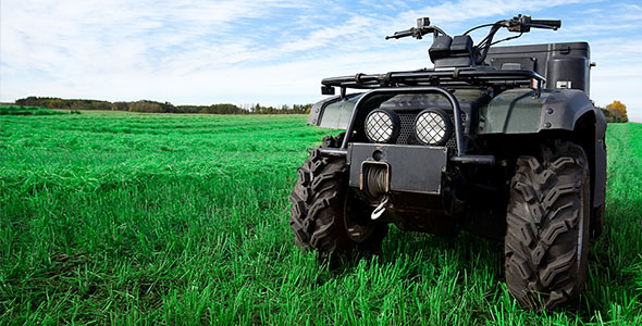 An ATV using a wire harness assembly manufactured by PCA.