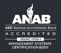 ANAB accredited ISO/IEC 17021